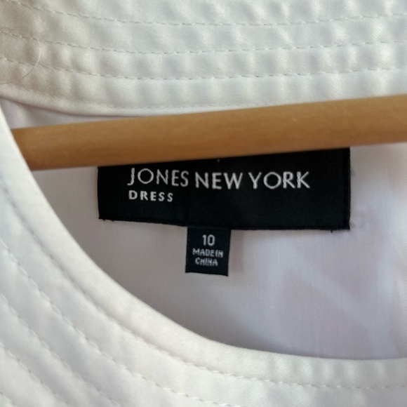 JONES NEW YORK Size 10 Sheath Dress Sleeveless Tropical Retro Bold Floral Print - Picture 5 of 5